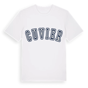 Cuvier college t-shirt – ekologisk bomull t-shirt från Pinshirt