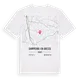 Dampierre-en-Bresse karta t-shirt