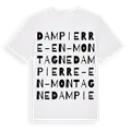 Dampierre-en-Montagne ordlek t-shirt