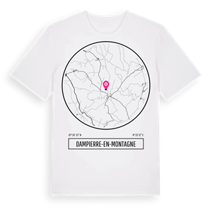 Dampierre-en-Montagne t-shirt – ekologisk bomull t-shirt från Pinshirt