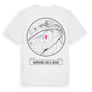 Dampierre-sur-le-Doubs t-shirt – ekologisk bomull t-shirt från Pinshirt