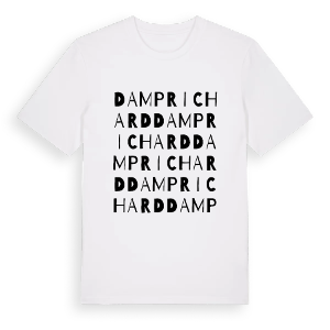 Damprichard ordlek t-shirt – ekologisk bomull t-shirt från Pinshirt