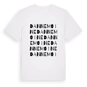 Dannemoine ordlek t-shirt – ekologisk bomull t-shirt från Pinshirt