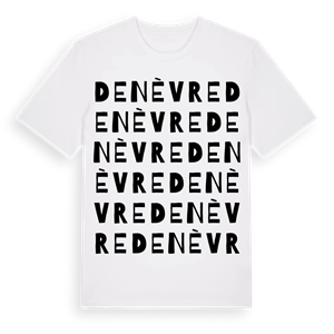 Denèvre ordlek t-shirt – ekologisk bomull t-shirt från Pinshirt