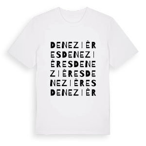 Denezières ordlek t-shirt – ekologisk bomull t-shirt från Pinshirt