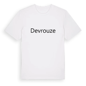 Devrouze fetstil t-shirt – ekologisk bomull t-shirt från Pinshirt