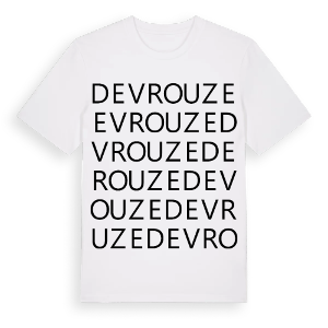 Devrouze ordlek t-shirt – ekologisk bomull t-shirt från Pinshirt