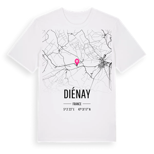 Diénay karta t-shirt – ekologisk bomull t-shirt från Pinshirt