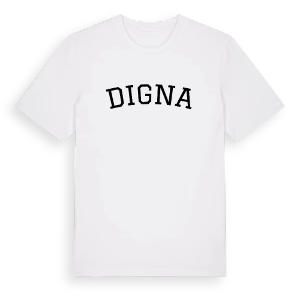 Digna böjd t-shirt – ekologisk bomull t-shirt från Pinshirt