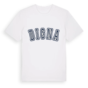Digna college t-shirt – ekologisk bomull t-shirt från Pinshirt