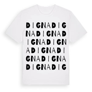 Digna ordlek t-shirt – ekologisk bomull t-shirt från Pinshirt
