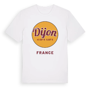 Dijon cirkel t-shirt – ekologisk bomull t-shirt från Pinshirt