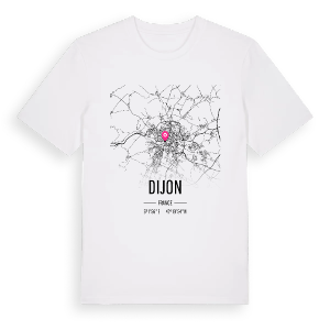 Dijon karta t-shirt – ekologisk bomull t-shirt från Pinshirt