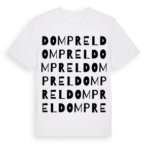Domprel ordlek t-shirt – ekologisk bomull t-shirt från Pinshirt