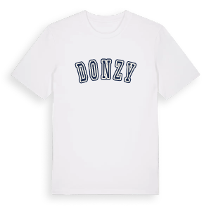 Donzy college t-shirt – ekologisk bomull t-shirt från Pinshirt