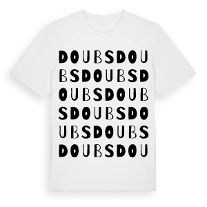 Doubs ordlek t-shirt – ekologisk bomull t-shirt från Pinshirt