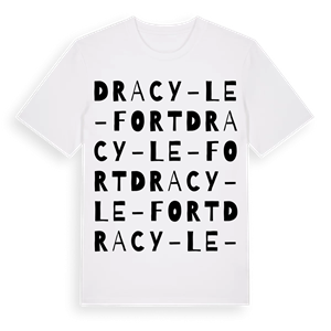 Dracy-le-Fort ordlek t-shirt – ekologisk bomull t-shirt från Pinshirt