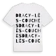 Dracy-lès-Couches ordlek t-shirt