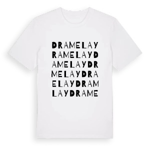 Dramelay ordlek t-shirt – ekologisk bomull t-shirt från Pinshirt