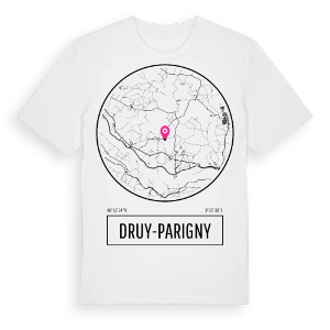 Druy-Parigny t-shirt – ekologisk bomull t-shirt från Pinshirt
