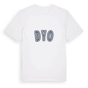 Dyo college t-shirt – ekologisk bomull t-shirt från Pinshirt