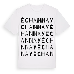 Échannay ordlek t-shirt – ekologisk bomull t-shirt från Pinshirt