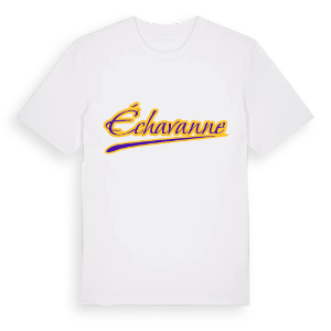 Échavanne baseball t-shirt – ekologisk bomull t-shirt från Pinshirt