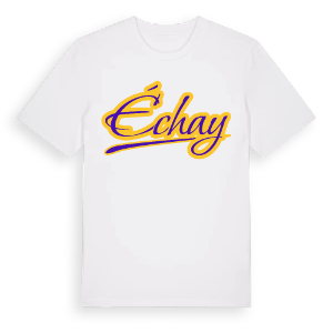 Échay baseball t-shirt – ekologisk bomull t-shirt från Pinshirt