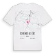 Échenoz-le-Sec karta t-shirt