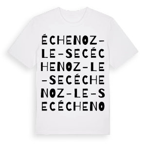 Échenoz-le-Sec ordlek t-shirt – ekologisk bomull t-shirt från Pinshirt