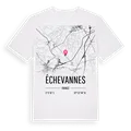 Échevannes karta t-shirt