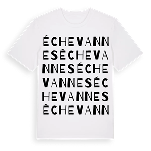 Échevannes ordlek t-shirt – ekologisk bomull t-shirt från Pinshirt
