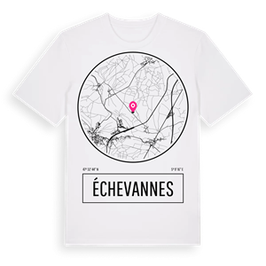 Échevannes t-shirt – ekologisk bomull t-shirt från Pinshirt