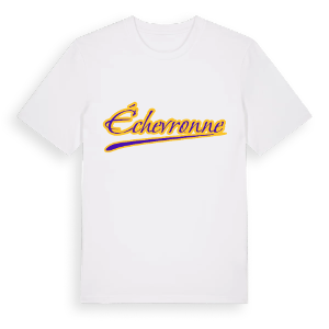 Échevronne baseball t-shirt – ekologisk bomull t-shirt från Pinshirt