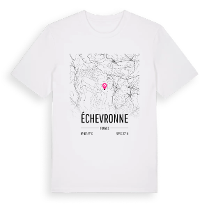 Échevronne karta t-shirt – ekologisk bomull t-shirt från Pinshirt
