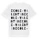 École-Valentin ordlek t-shirt