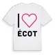 Jag älskar Écot t-shirt stort tryck