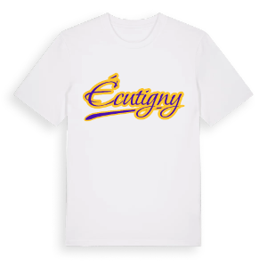 Écutigny baseball t-shirt – ekologisk bomull t-shirt från Pinshirt
