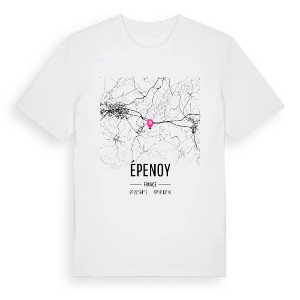 Épenoy karta t-shirt – ekologisk bomull t-shirt från Pinshirt