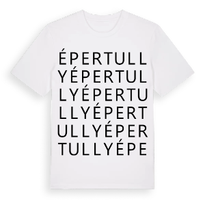 Épertully ordlek t-shirt – ekologisk bomull t-shirt från Pinshirt