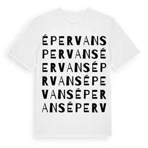 Épervans ordlek t-shirt – ekologisk bomull t-shirt från Pinshirt