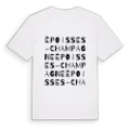 Époisses-Champagne ordlek t-shirt
