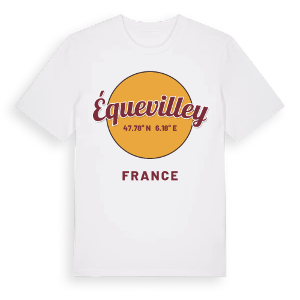 Équevilley cirkel t-shirt – ekologisk bomull t-shirt från Pinshirt