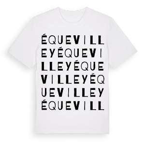 Équevilley ordlek t-shirt – ekologisk bomull t-shirt från Pinshirt
