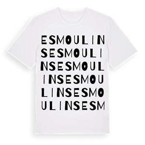 Esmoulins ordlek t-shirt – ekologisk bomull t-shirt från Pinshirt