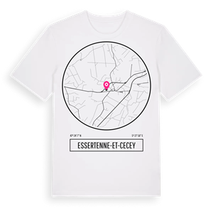 Essertenne-et-Cecey t-shirt – ekologisk bomull t-shirt från Pinshirt