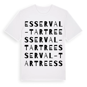 Esserval-Tartre ordlek t-shirt – ekologisk bomull t-shirt från Pinshirt