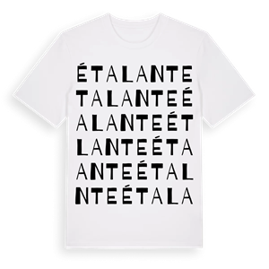 Étalante ordlek t-shirt – ekologisk bomull t-shirt från Pinshirt