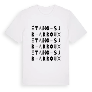 Étang-sur-Arroux ordlek t-shirt – ekologisk bomull t-shirt från Pinshirt