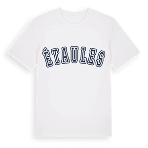 Étaules college t-shirt – ekologisk bomull t-shirt från Pinshirt